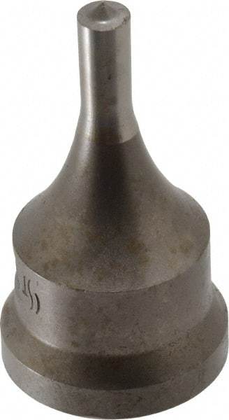 Cleveland Steel Tool - 9/32 Inch Diameter Round Ironworker Punch - 1-1/16 Inch Body Diameter, 1.24 Inch Head Diameter, 2-3/16 Inch Overall Length - Industrial Tool & Supply