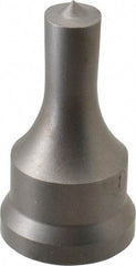 Cleveland Steel Tool - 1/2 Inch Diameter Round Ironworker Punch - 1-1/16 Inch Body Diameter, 1.24 Inch Head Diameter, 2-3/16 Inch Overall Length - Industrial Tool & Supply