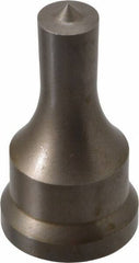 Cleveland Steel Tool - 17/32 Inch Diameter Round Ironworker Punch - 1-1/16 Inch Body Diameter, 1.24 Inch Head Diameter, 2-3/16 Inch Overall Length - Industrial Tool & Supply
