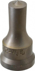 Cleveland Steel Tool - 5/8 Inch Diameter Round Ironworker Punch - 1-1/16 Inch Body Diameter, 1.24 Inch Head Diameter, 2-3/16 Inch Overall Length - Industrial Tool & Supply