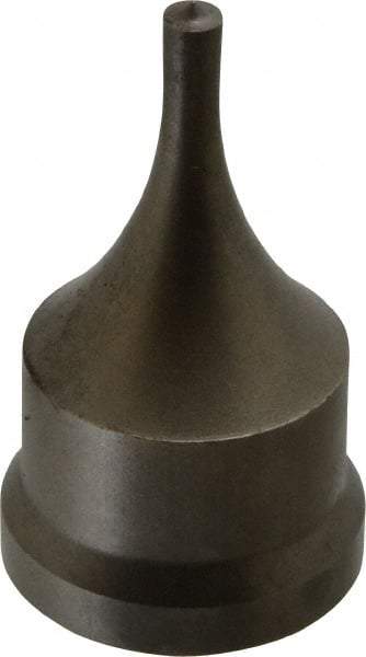 Cleveland Steel Tool - 7/32 Inch Diameter Round Ironworker Punch - 1-7/32 Inch Body Diameter, 1-3/8 Inch Head Diameter, 2-3/8 Inch Overall Length - Industrial Tool & Supply