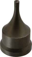 Cleveland Steel Tool - 7/32 Inch Diameter Round Ironworker Punch - 1-7/32 Inch Body Diameter, 1-3/8 Inch Head Diameter, 2-3/8 Inch Overall Length - Industrial Tool & Supply