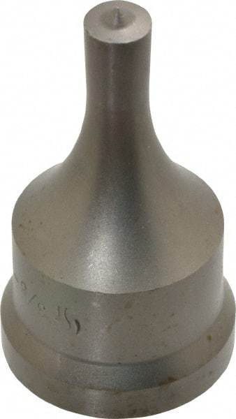 Cleveland Steel Tool - 3/8 Inch Diameter Round Ironworker Punch - 1-7/32 Inch Body Diameter, 1-3/8 Inch Head Diameter, 2-3/8 Inch Overall Length - Industrial Tool & Supply