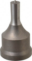 Cleveland Steel Tool - 13/32 Inch Diameter Round Ironworker Punch - 1-7/32 Inch Body Diameter, 1-3/8 Inch Head Diameter, 2-3/8 Inch Overall Length - Industrial Tool & Supply