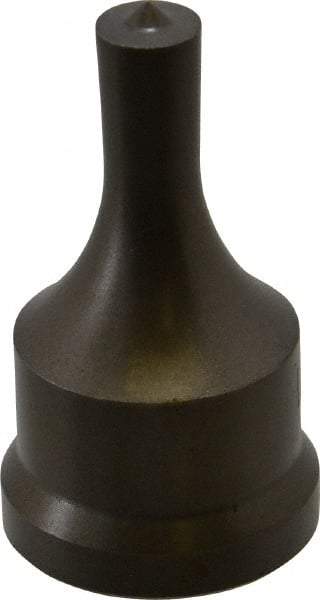Cleveland Steel Tool - 7/16 Inch Diameter Round Ironworker Punch - 1-7/32 Inch Body Diameter, 1-3/8 Inch Head Diameter, 2-3/8 Inch Overall Length - Industrial Tool & Supply