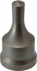 Cleveland Steel Tool - 15/32 Inch Diameter Round Ironworker Punch - 1-7/32 Inch Body Diameter, 1-3/8 Inch Head Diameter, 2-3/8 Inch Overall Length - Industrial Tool & Supply