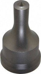 Cleveland Steel Tool - 1/2 Inch Diameter Round Ironworker Punch - 1-7/32 Inch Body Diameter, 1-3/8 Inch Head Diameter, 2-3/8 Inch Overall Length - Industrial Tool & Supply