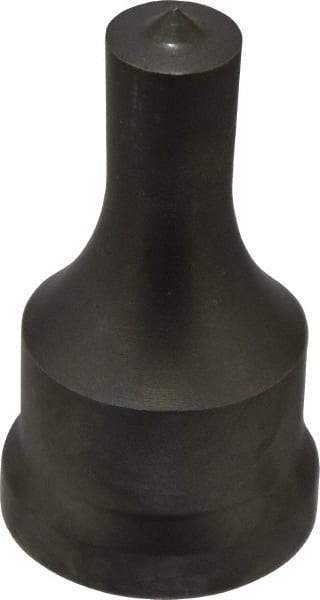 Cleveland Steel Tool - 9/16 Inch Diameter Round Ironworker Punch - 1-7/32 Inch Body Diameter, 1-3/8 Inch Head Diameter, 2-3/8 Inch Overall Length - Industrial Tool & Supply