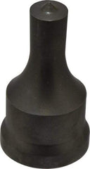 Cleveland Steel Tool - 9/16 Inch Diameter Round Ironworker Punch - 1-7/32 Inch Body Diameter, 1-3/8 Inch Head Diameter, 2-3/8 Inch Overall Length - Industrial Tool & Supply