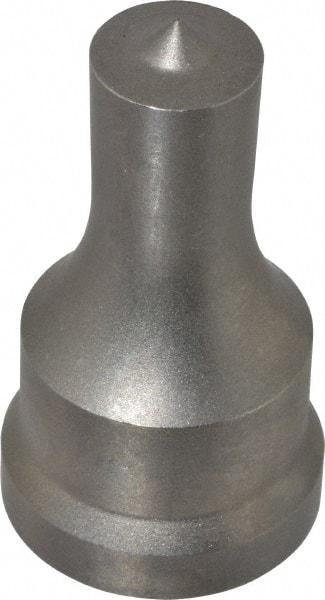 Cleveland Steel Tool - 11/16 Inch Diameter Round Ironworker Punch - 1-7/32 Inch Body Diameter, 1-3/8 Inch Head Diameter, 2-3/8 Inch Overall Length - Industrial Tool & Supply