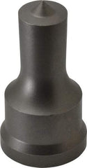 Cleveland Steel Tool - 3/4 Inch Diameter Round Ironworker Punch - 1-7/32 Inch Body Diameter, 1-3/8 Inch Head Diameter, 2-3/8 Inch Overall Length - Industrial Tool & Supply