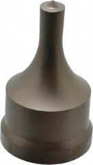 Cleveland Steel Tool - 7/16 Inch Diameter Round Ironworker Punch - 1-17/32 Inch Body Diameter, 1-11/16 Inch Head Diameter, 2-11/16 Inch Overall Length - Industrial Tool & Supply