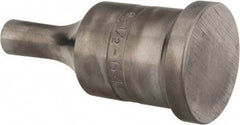 Cleveland Steel Tool - 1/2 Inch Diameter Round Ironworker Punch - 1-1/4 Inch Body Diameter, 1-1/2 Inch Head Diameter, 3-1/8 Inch Overall Length - Industrial Tool & Supply
