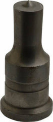 Cleveland Steel Tool - 13/16 Inch Diameter Round Ironworker Punch - 1-1/4 Inch Body Diameter, 1-1/2 Inch Head Diameter, 3-1/8 Inch Overall Length - Industrial Tool & Supply
