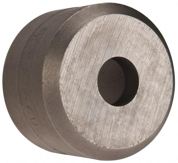 Cleveland Steel Tool - 15/32 Inch Diameter Round Ironworker Die - 1-1/2 Inch Head Diameter, 1 Inch Head Height - Industrial Tool & Supply