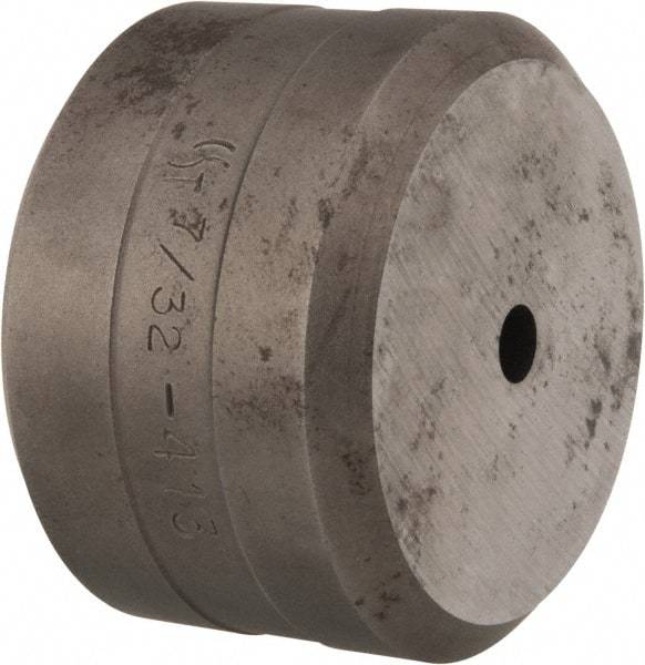 Cleveland Steel Tool - 7/32 Inch Diameter Round Ironworker Die - 1-13/16 Inch Head Diameter, 1-1/8 Inch Head Height - Industrial Tool & Supply