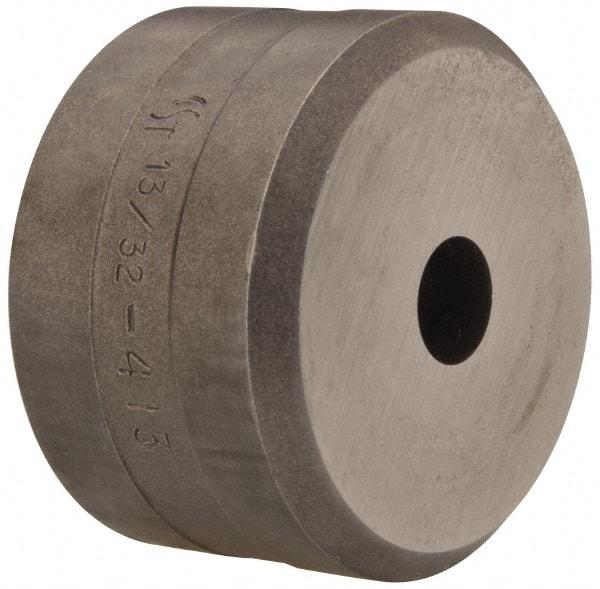 Cleveland Steel Tool - 13/32 Inch Diameter Round Ironworker Die - 1-13/16 Inch Head Diameter, 1-1/8 Inch Head Height - Industrial Tool & Supply