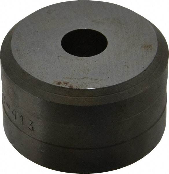 Cleveland Steel Tool - 1/2 Inch Diameter Round Ironworker Die - 1-13/16 Inch Head Diameter, 1-1/8 Inch Head Height - Industrial Tool & Supply