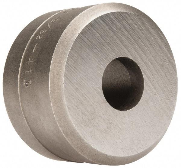 Cleveland Steel Tool - 19/32 Inch Diameter Round Ironworker Die - 1-13/16 Inch Head Diameter, 1-1/8 Inch Head Height - Industrial Tool & Supply