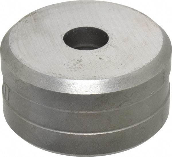 Cleveland Steel Tool - 17/32 Inch Diameter Round Ironworker Die - 2 Inch Head Diameter, 1 Inch Head Height - Industrial Tool & Supply