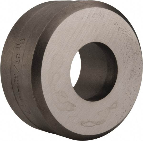 Cleveland Steel Tool - 27/32 Inch Diameter Round Ironworker Die - 2 Inch Head Diameter, 1 Inch Head Height - Industrial Tool & Supply