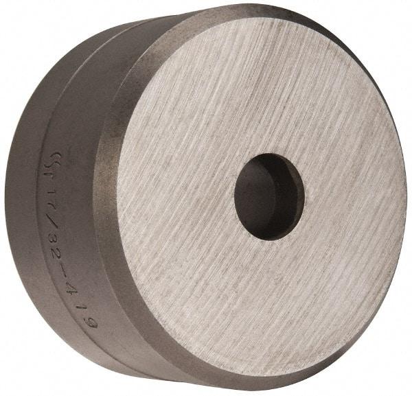 Cleveland Steel Tool - 17/32 Inch Diameter Round Ironworker Die - 2-3/8 Inch Head Diameter, 1-1/4 Inch Head Height - Industrial Tool & Supply