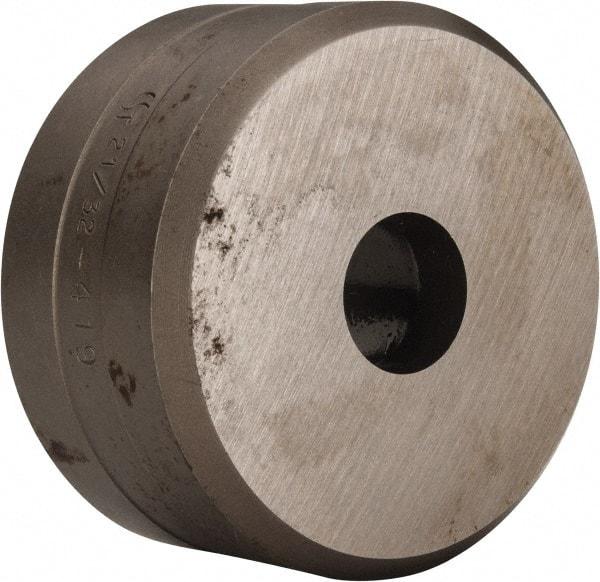 Cleveland Steel Tool - 21/32 Inch Diameter Round Ironworker Die - 2-3/8 Inch Head Diameter, 1-1/4 Inch Head Height - Industrial Tool & Supply