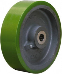 Hamilton - 10 Inch Diameter x 3 Inch Wide, Polyurethane on Cast Iron Caster Wheel - 3,000 Lb. Capacity, 3-1/4 Inch Hub Length, 2-7/16 Inch Axle Diameter, Plain Bore Bearing - Industrial Tool & Supply