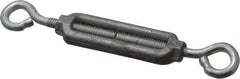 Made in USA - 74 Lb Load Limit, 1/4" Thread Diam, 2-1/4" Take Up, Aluminum Eye & Eye Turnbuckle - 2-5/16" Body Length, 11/64" Neck Length, 5-1/2" Closed Length - Industrial Tool & Supply