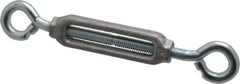 Made in USA - 144 Lb Load Limit, 3/8" Thread Diam, 2-7/8" Take Up, Aluminum Eye & Eye Turnbuckle - 3-7/8" Body Length, 1/4" Neck Length, 7-1/2" Closed Length - Industrial Tool & Supply