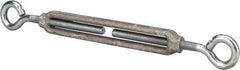 Made in USA - 144 Lb Load Limit, 3/8" Thread Diam, 2-7/8" Take Up, Aluminum Eye & Eye Turnbuckle - 6-7/8" Body Length, 1/4" Neck Length, 11-3/8" Closed Length - Industrial Tool & Supply