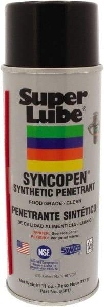 Synco Chemical - 11 oz Aerosol Synthetic Penetrant - Food Grade - Industrial Tool & Supply