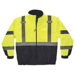 8377 M LIME QUILTED BOMBER JACKET - Industrial Tool & Supply