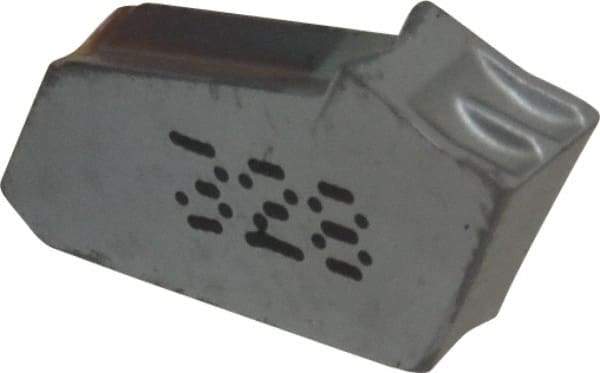 Iscar - GFN W IC328 Grade, 0.1181" Cutting Width, Carbide Cutoff Insert - 0° Neutral Lead Angle, 0.0079" Cnr Rad, TiCN Coated, Single End - Industrial Tool & Supply