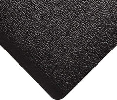 Wearwell - 3' Long x 2' Wide, Dry Environment, Anti-Fatigue Matting - Black, Vinyl with Vinyl Sponge Base, Rounded on 4 Sides - Industrial Tool & Supply