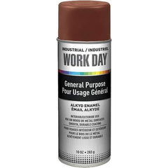 Krylon - Brown, Gloss, Enamel Spray Paint - 9 to 13 Sq Ft per Can, 10 oz Container, Use on Ceramics, Glass, Metal, Plaster, Wood - Industrial Tool & Supply