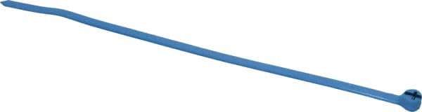 Thomas & Betts - 7.31" Long Blue Nylon Standard Cable Tie - 50 Lb Tensile Strength, 1.22mm Thick, 44.45mm Max Bundle Diam - Industrial Tool & Supply