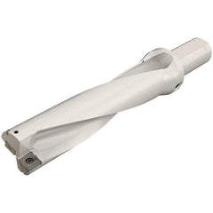 Iscar - 3.94" Max Drill Depth, 4xD, 25mm Diam, Indexable Insert Drill - 2 Inserts, 1-1/4" Shank Diam, Straight Shank - Industrial Tool & Supply