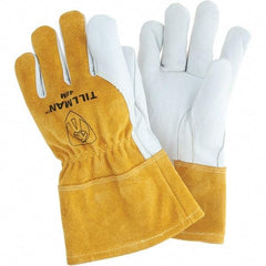 TILLMAN - Welder's & Heat Protective Gloves - NATRL/TAN MED 1/PR MED WT MIG WELDING GLVS - Industrial Tool & Supply