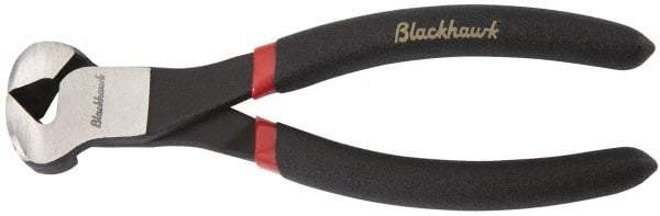 Blackhawk by Proto - 6-5/8" OAL, 12 AWG Capacity, End Cutting Pliers - 5/16" Jaw Length x 1-3/4" Jaw Width, Cushion Grip Handle - Industrial Tool & Supply