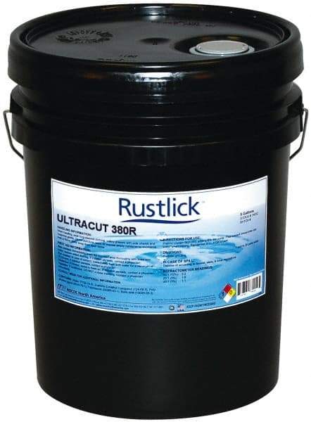 Rustlick - Ultracut 380R, 5 Gal Pail Cutting & Grinding Fluid - Semisynthetic - Industrial Tool & Supply