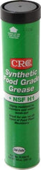 CRC - 14 oz Cartridge Synthetic High Temperature Grease - Clear/Yellow, Extreme Pressure, Food Grade & High/Low Temperature, 400°F Max Temp, NLGIG 2, - Industrial Tool & Supply