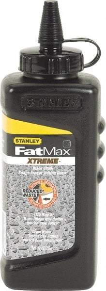 Stanley - 8 oz Container Chalk Refill - Black - Industrial Tool & Supply