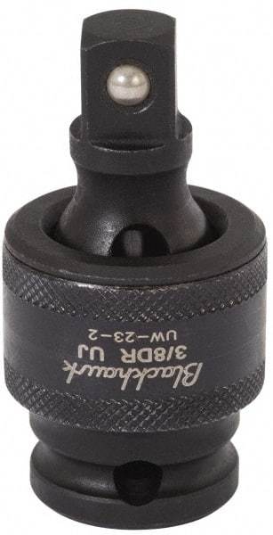 Blackhawk by Proto - 3/8" Drive 3" Standard Universal Impact Socket - 6 Points, 4-5/8" OAL - Industrial Tool & Supply