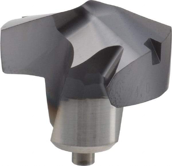 Kennametal - Series KenTIP, 24mm Diam Grade KCP15 140° Replaceable Drill Tip - Carbide, AlTiN Finish, ZC Seat Size - Industrial Tool & Supply