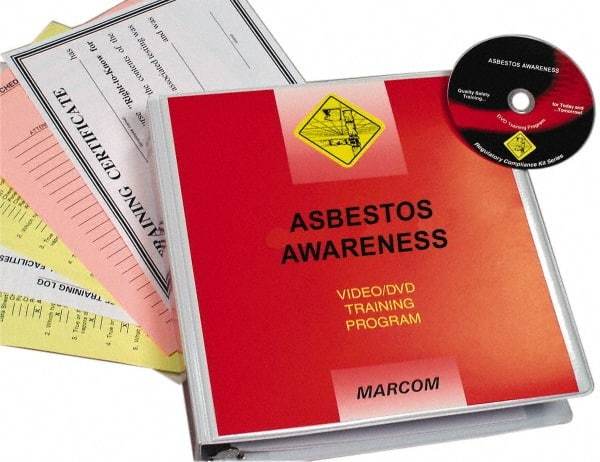 Marcom - Asbestos Awareness, Multimedia Training Kit - 14 Minute Run Time DVD, English and Spanish - Industrial Tool & Supply