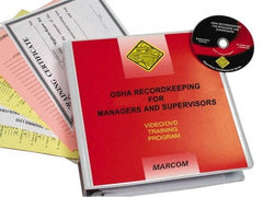 Marcom - OSHA Recordkeeping for Managers and Supervisors, Multimedia Training Kit - 20 Minute Run Time DVD, English and Spanish - Industrial Tool & Supply
