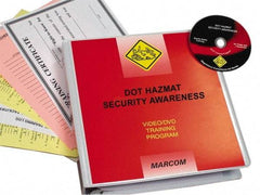 Marcom - DOT HazMat Security Awareness, Multimedia Training Kit - 13 Minute Run Time DVD, English and Spanish - Industrial Tool & Supply