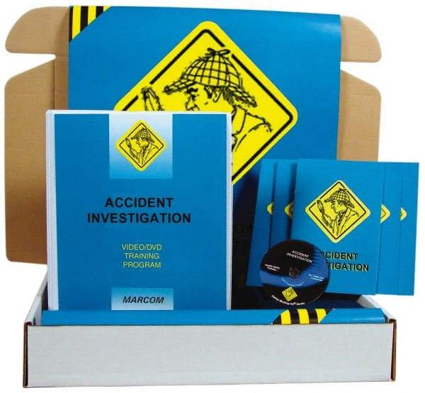 Marcom - Accident Investigation, Multimedia Training Kit - 13 Minute Run Time DVD, English and Spanish - Industrial Tool & Supply