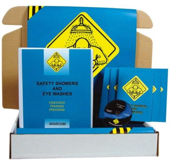 Marcom - Safety Showers and Eye Washes, Multimedia Training Kit - 12 Minute Run Time DVD, English and Spanish - Industrial Tool & Supply